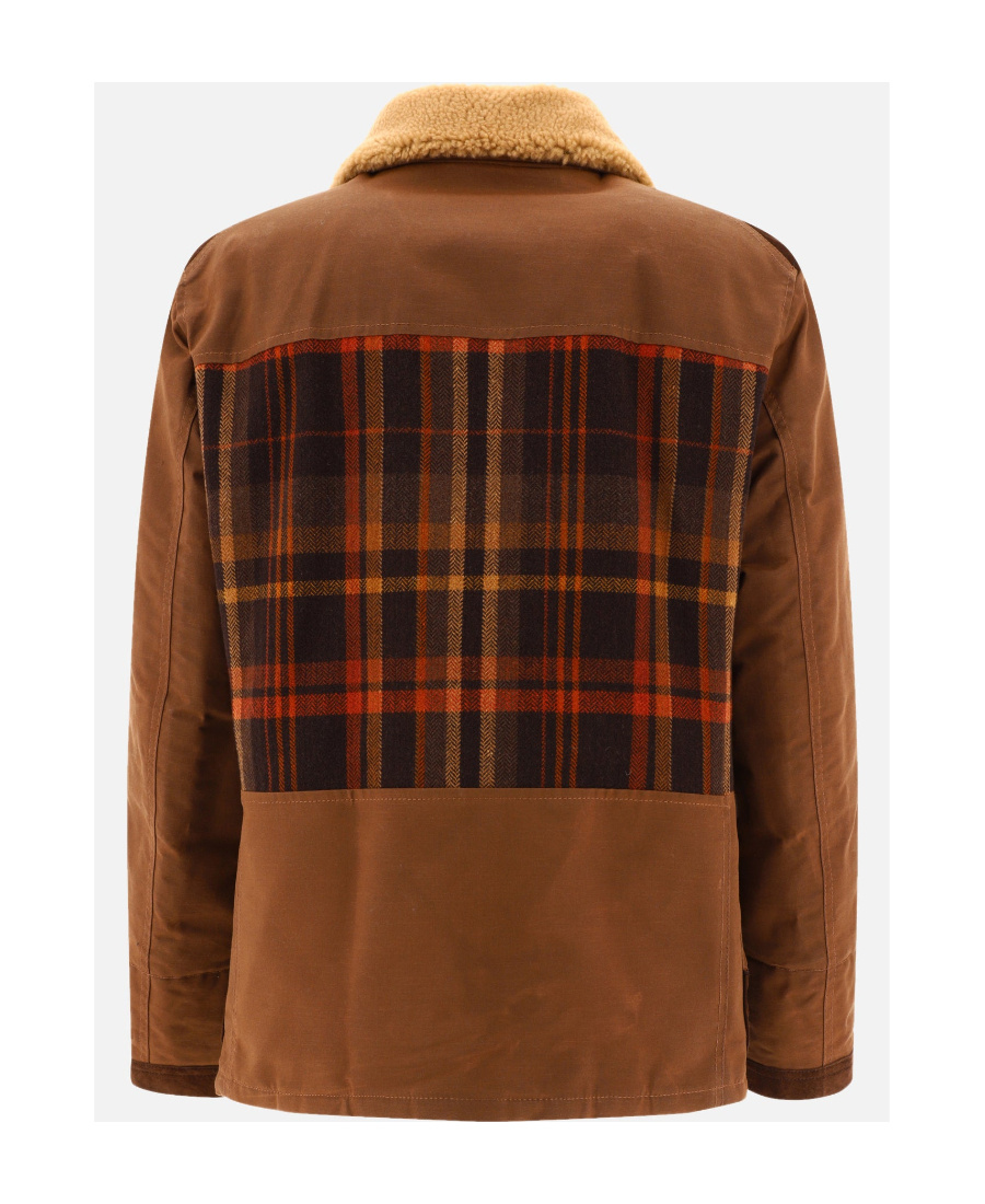 Fay Archive Caban Jacket In Brown