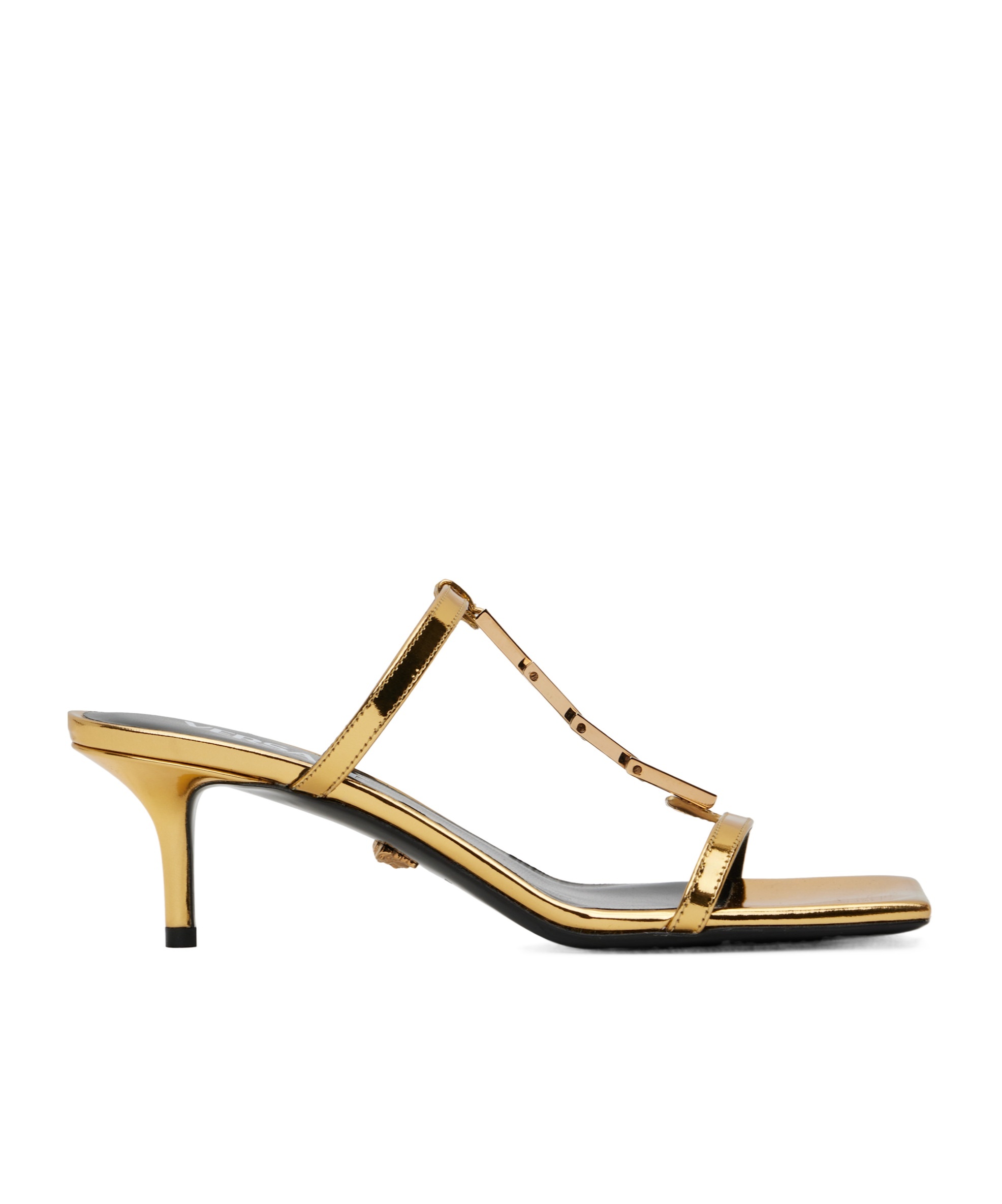 Versace Square Toe High Heel Sandals