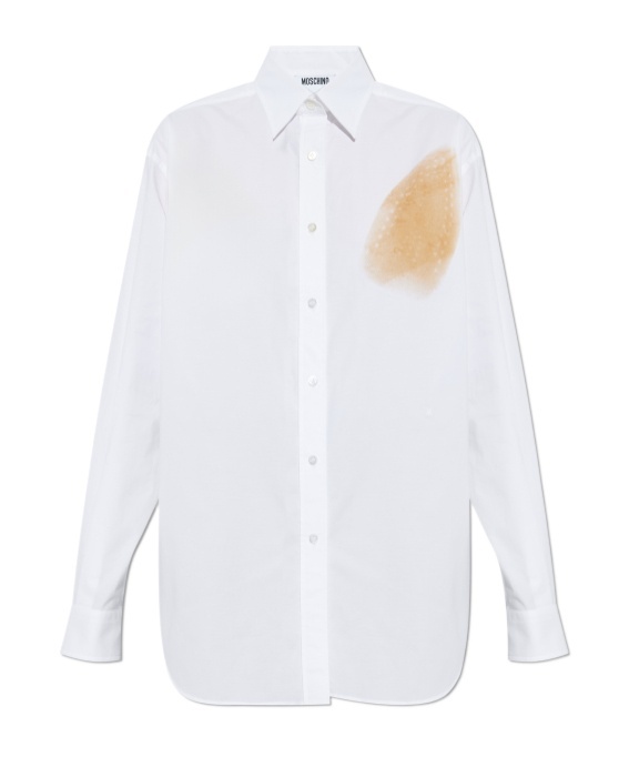 Moschino Long Sleeve Shirt In White
