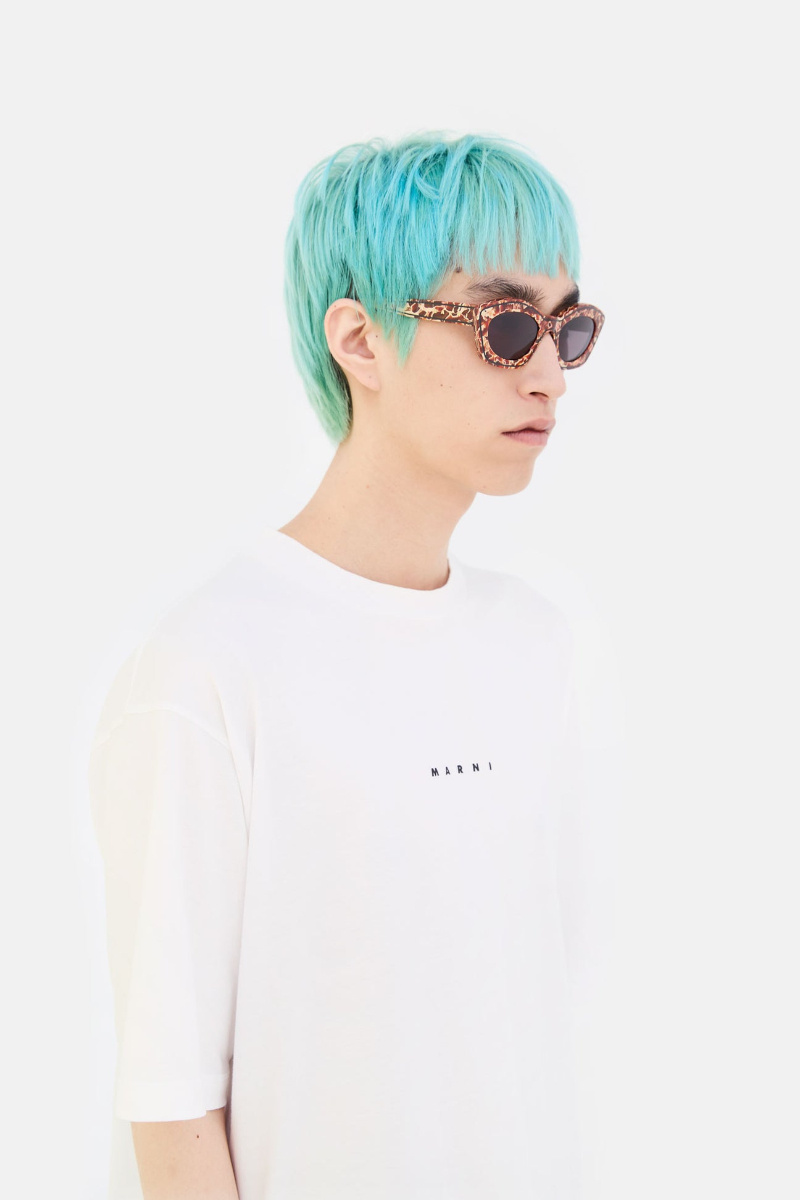 Marni Geometric Sunglasses In Brown