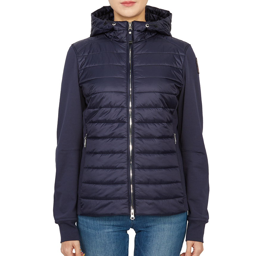 Parajumpers Long-sleeved Hooded Cotton-padded Suit In Black