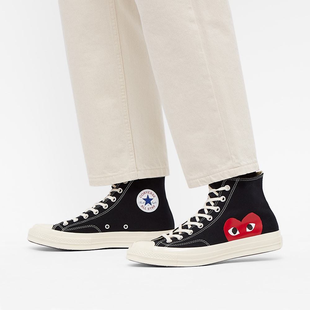 Comme Des Garçons Play X Converse X Converse High-top Sneakers In Black
