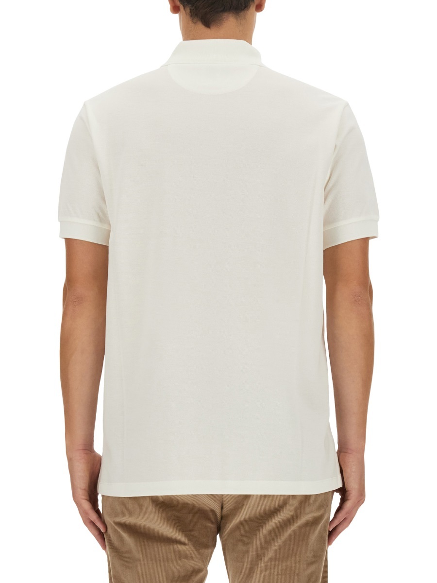 Shop Paul Smith Cotton Polo Shirt In White