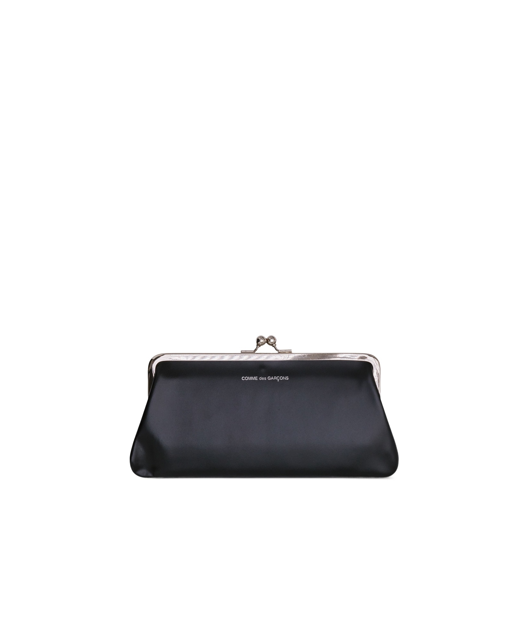 Comme Des Garçons Kiss-clasp Purse In Black