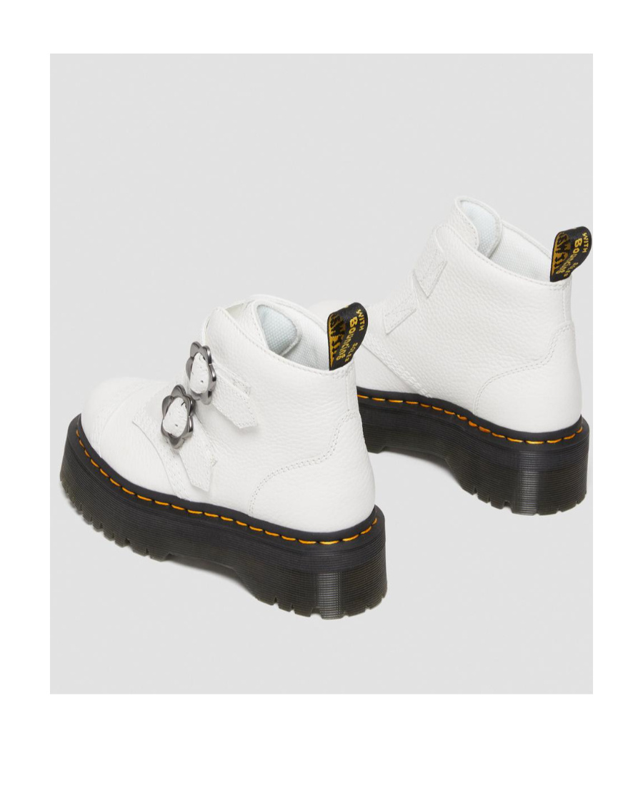 Dr. Martens' Thick-soled Short Boots In White