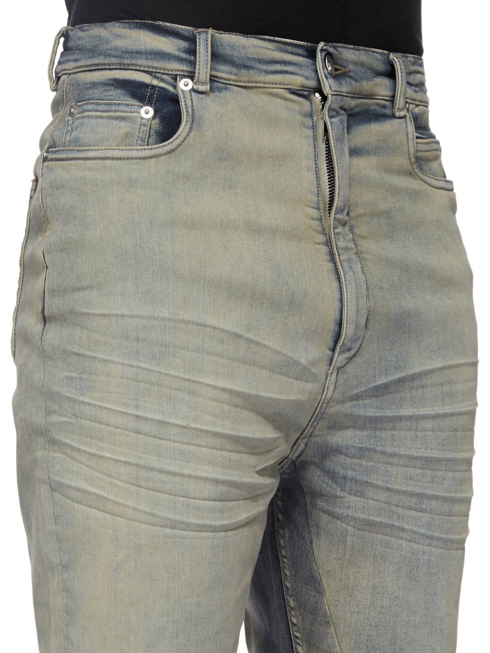 Rick Owens Drkshdw Bolan Bootcut Stretch Denim Jeans In Gray