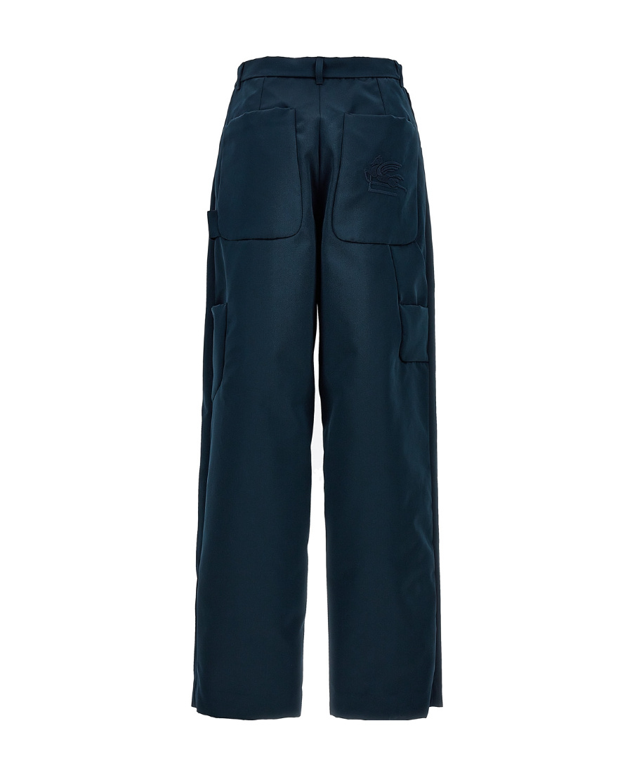 Etro Tapered High-waist Trousers In Black