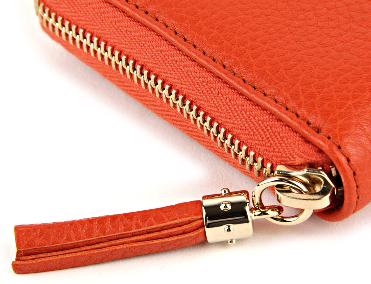 Gucci Logo Details Long Wallet In Red