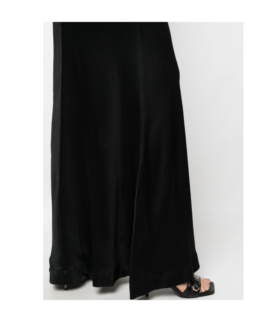 Blumarine Layered Sleeveless Maxi Dress In Black