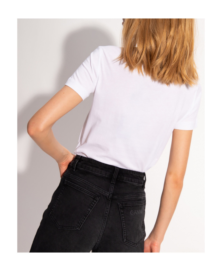 Versace Jeans Logo-print Short-sleeved T-shirt In White