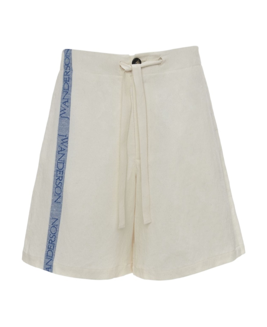 Jw Anderson Wide Leg Shorts In White