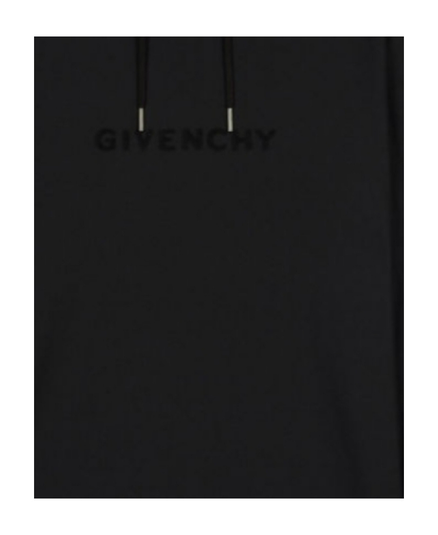 Givenchy 4g Oversize Cotton Hoodie In Black