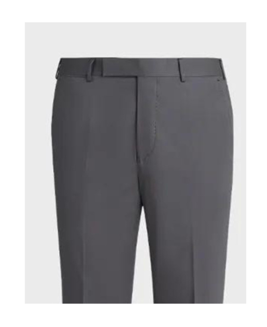 Zegna Logo Trousers In Black