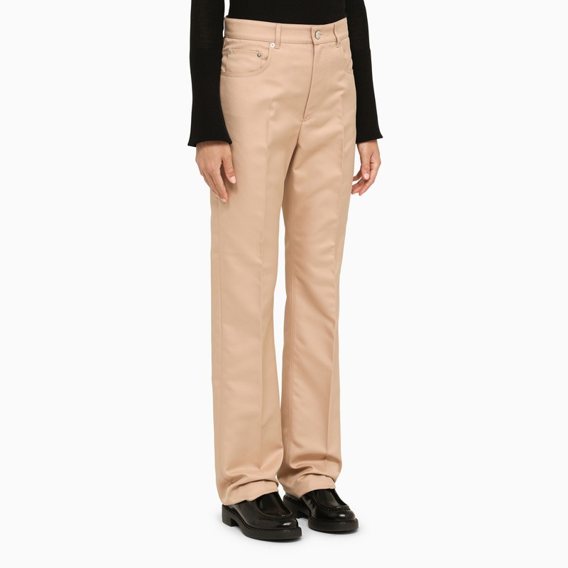 Sportmax Belt Ring Casual Pants In Nude