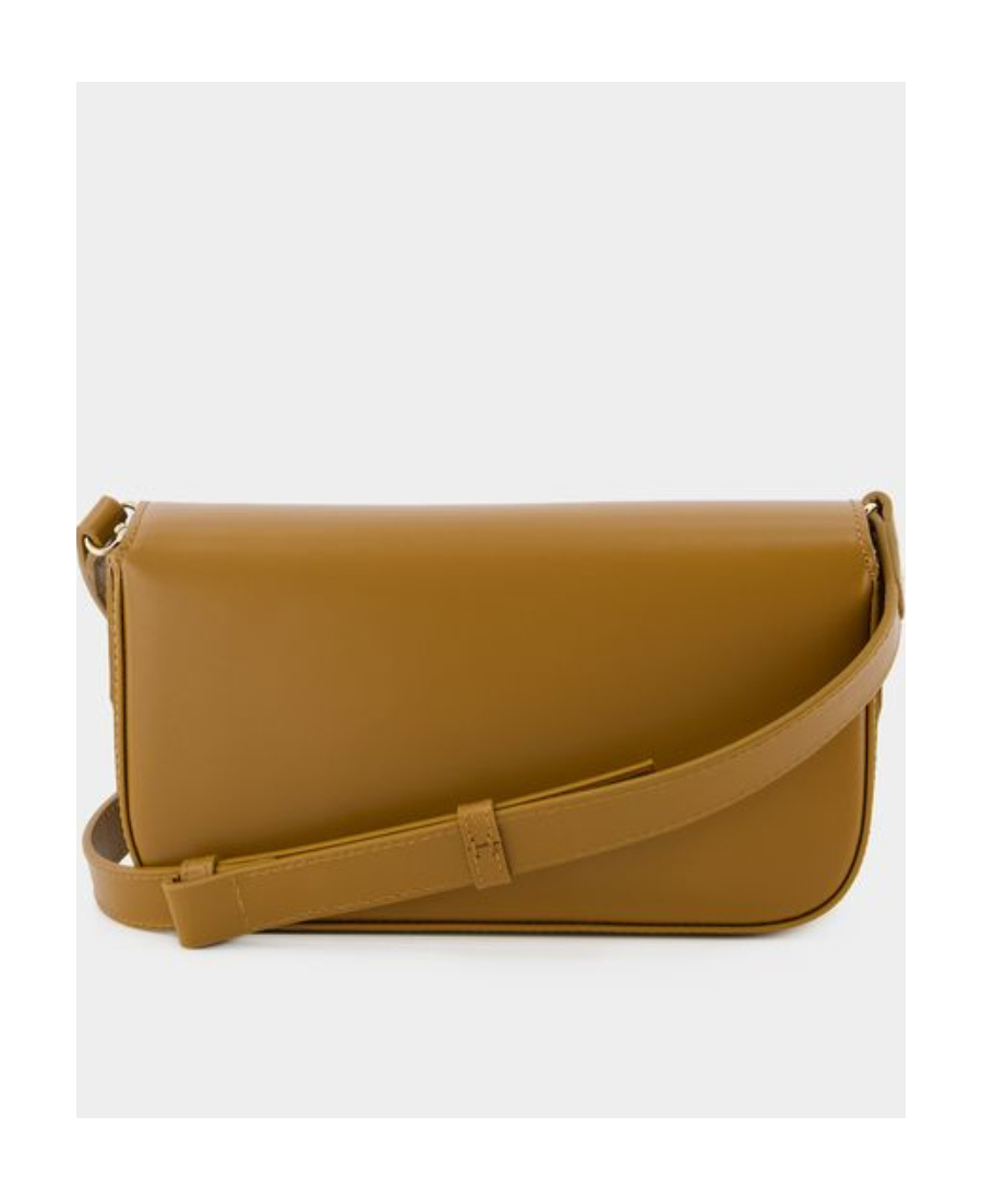 Apc A.p.c. Charlotte Foldover Top Shoulder Bag In Brown