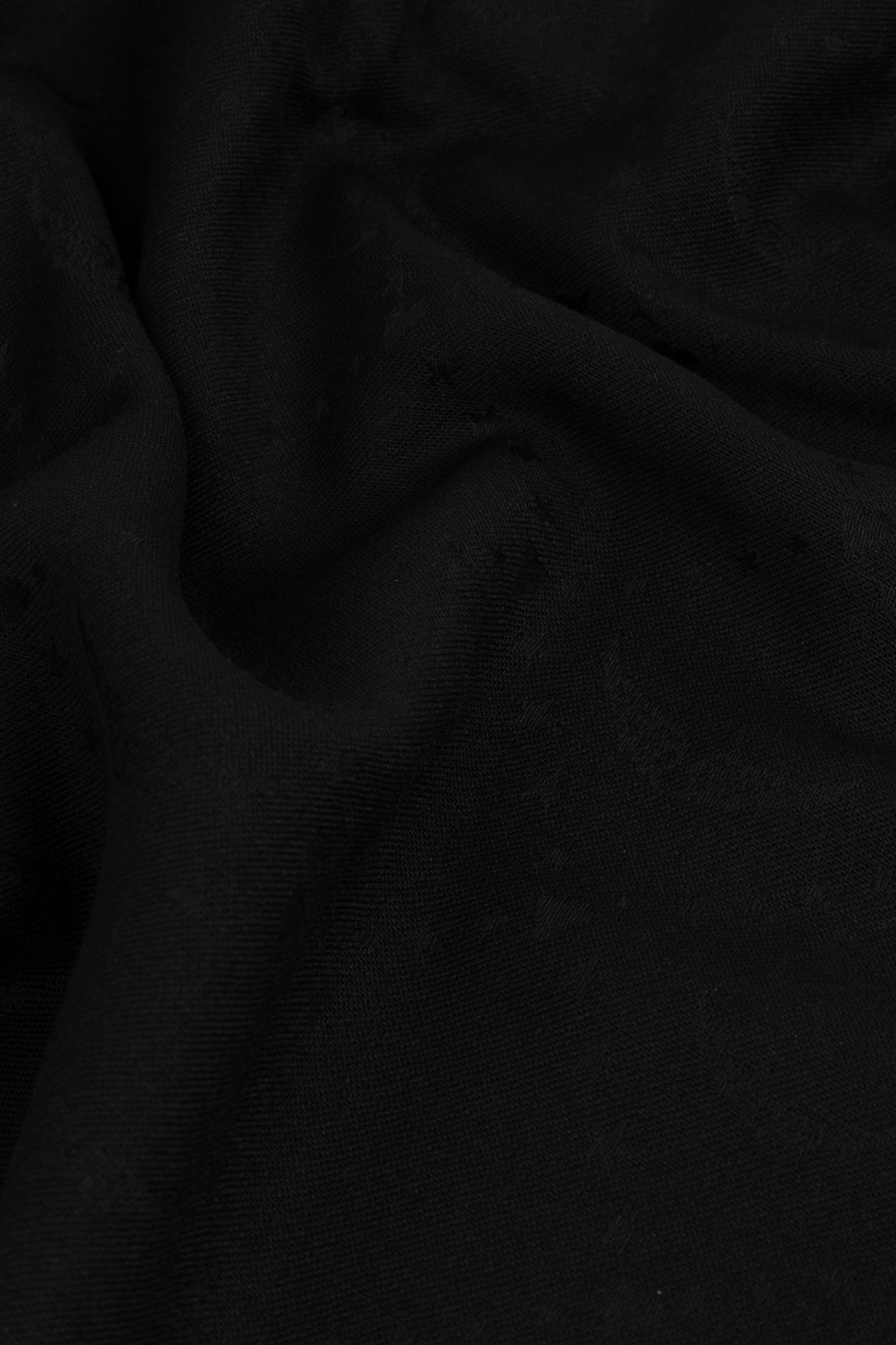 Zadig & Voltaire Fringed Scarf In Black