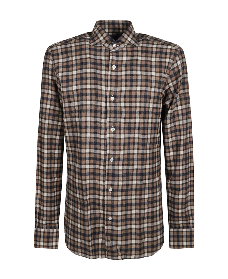 Barba Napoli Plaid Shirt In Multicolor
