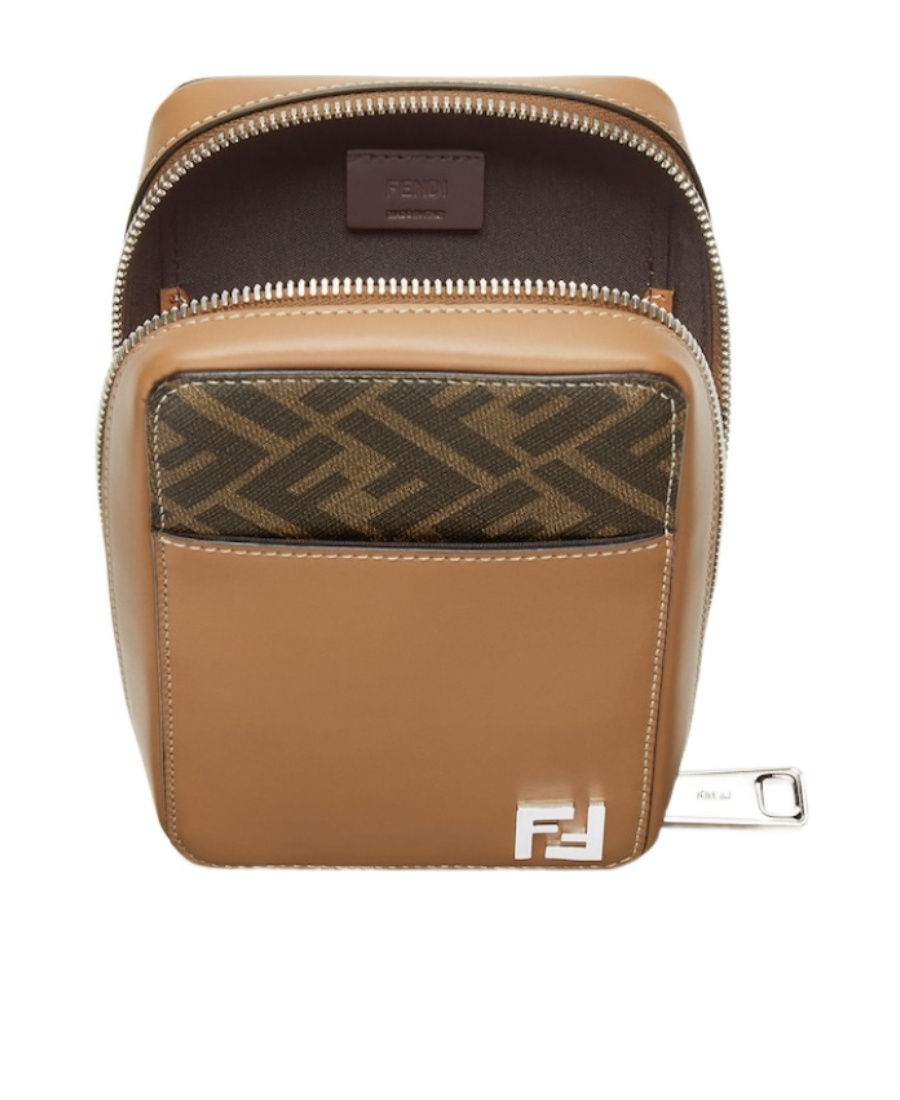 Shop Fendi Brown Fabric Phone Case
