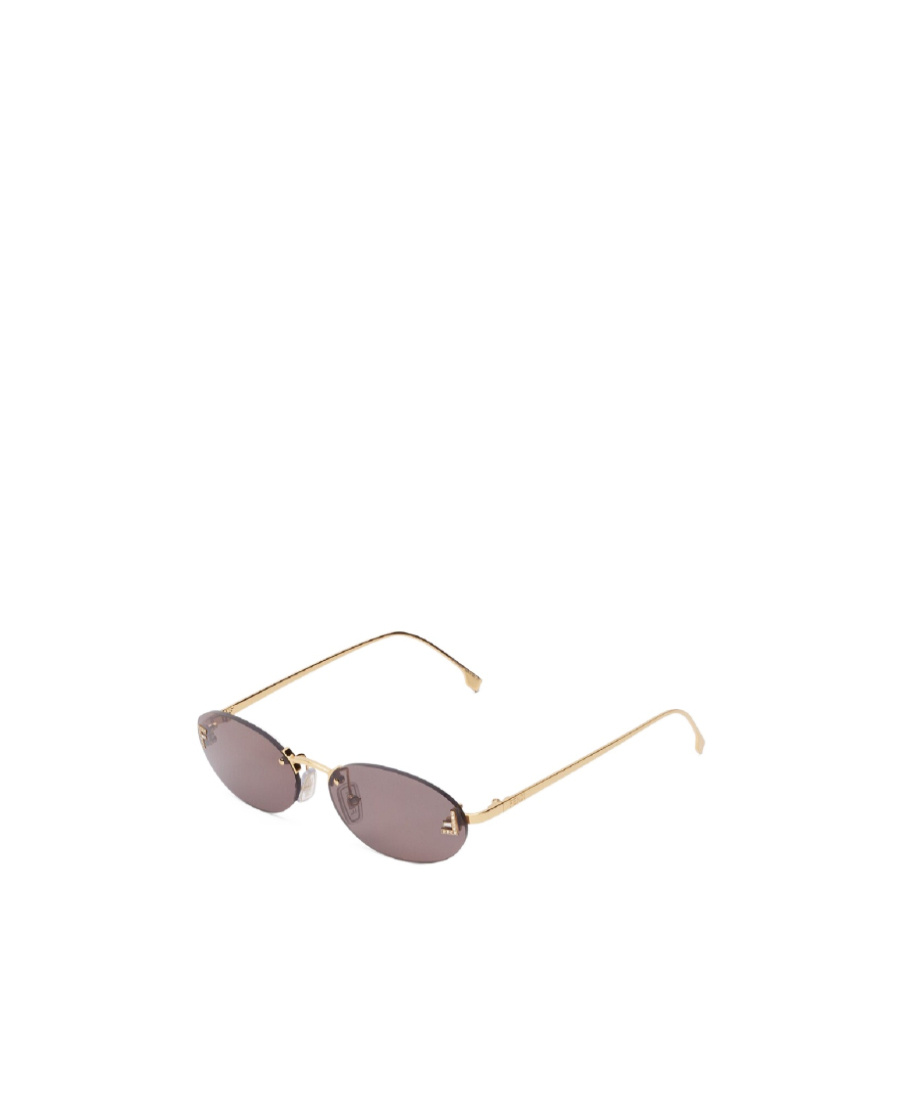 Fendi First Logo Sunglasses In Gray