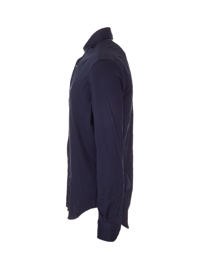 Loro Piana Spread-collar Long-sleeve Shirt In Black