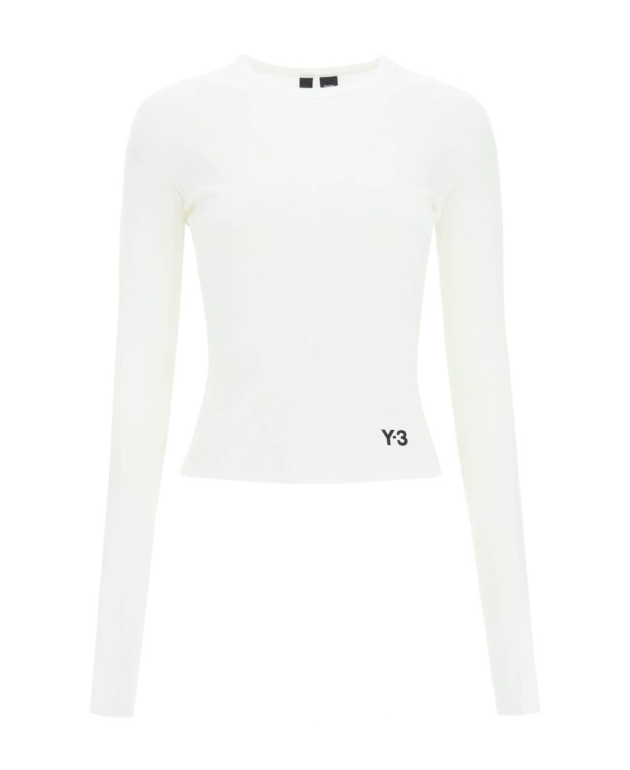 Y-3 T-shirt Aus Bio-baumwolle Mit Logo-print In White