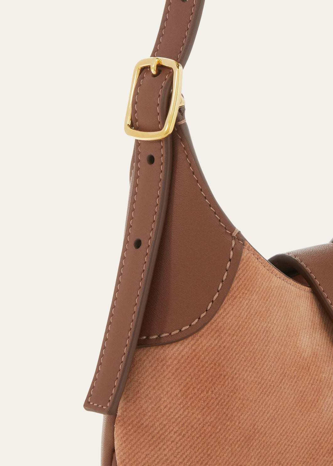 Loro Piana Mini Bobbin Bag In Ophelia Skin/caramel Sugar/sun Gold