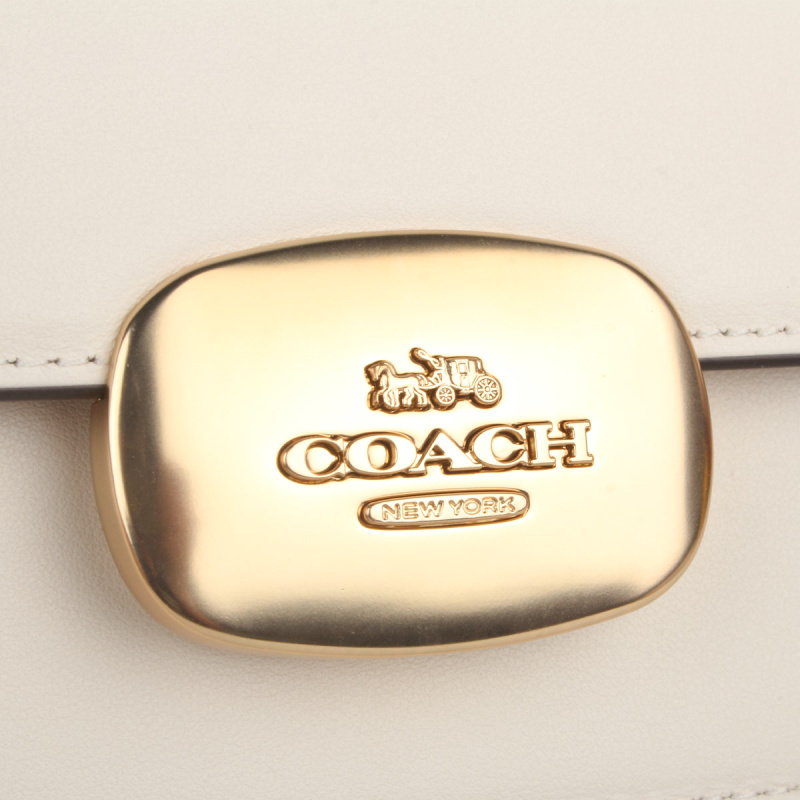 Coach Logo Logo Shoulder Bag In Brown