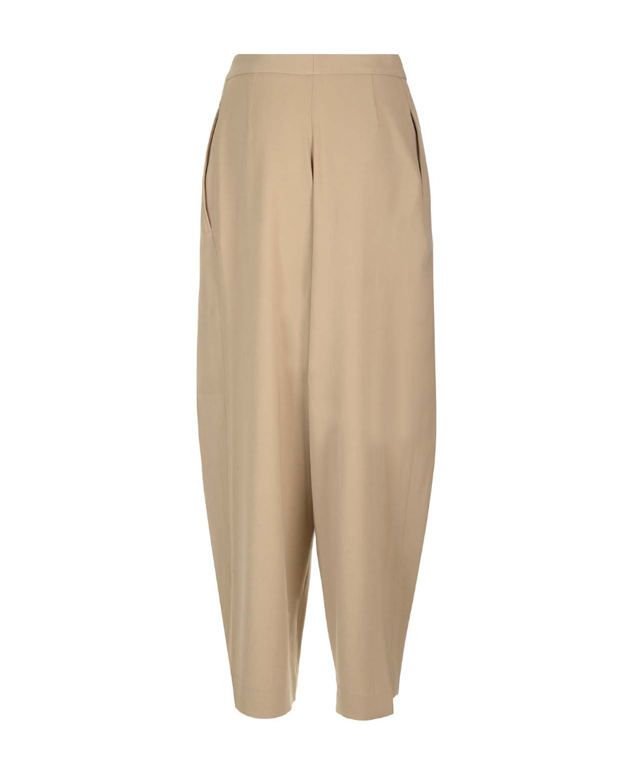 Shop Ami Alexandre Mattiussi Ami Paris Belted Wide Leg Pants In Nude