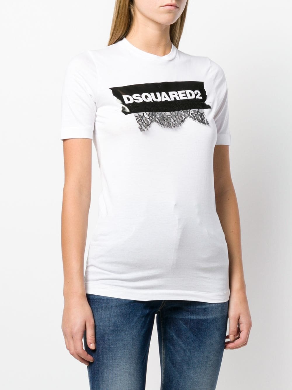 Dsquared2 Logo Details T-shirt In White