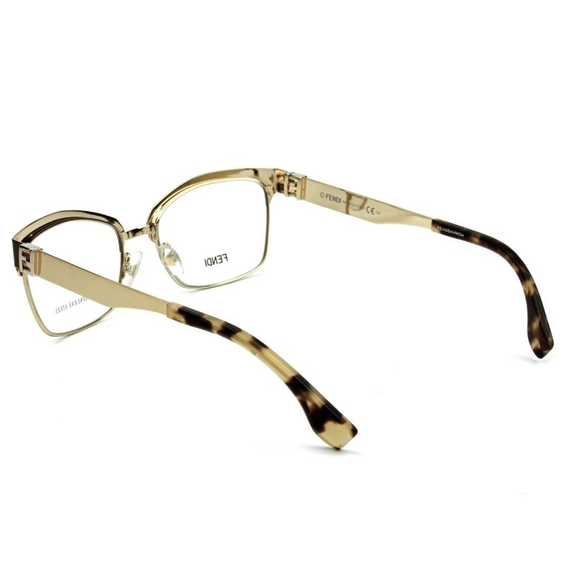 Fendi Logo Detail Flat Lens In Black