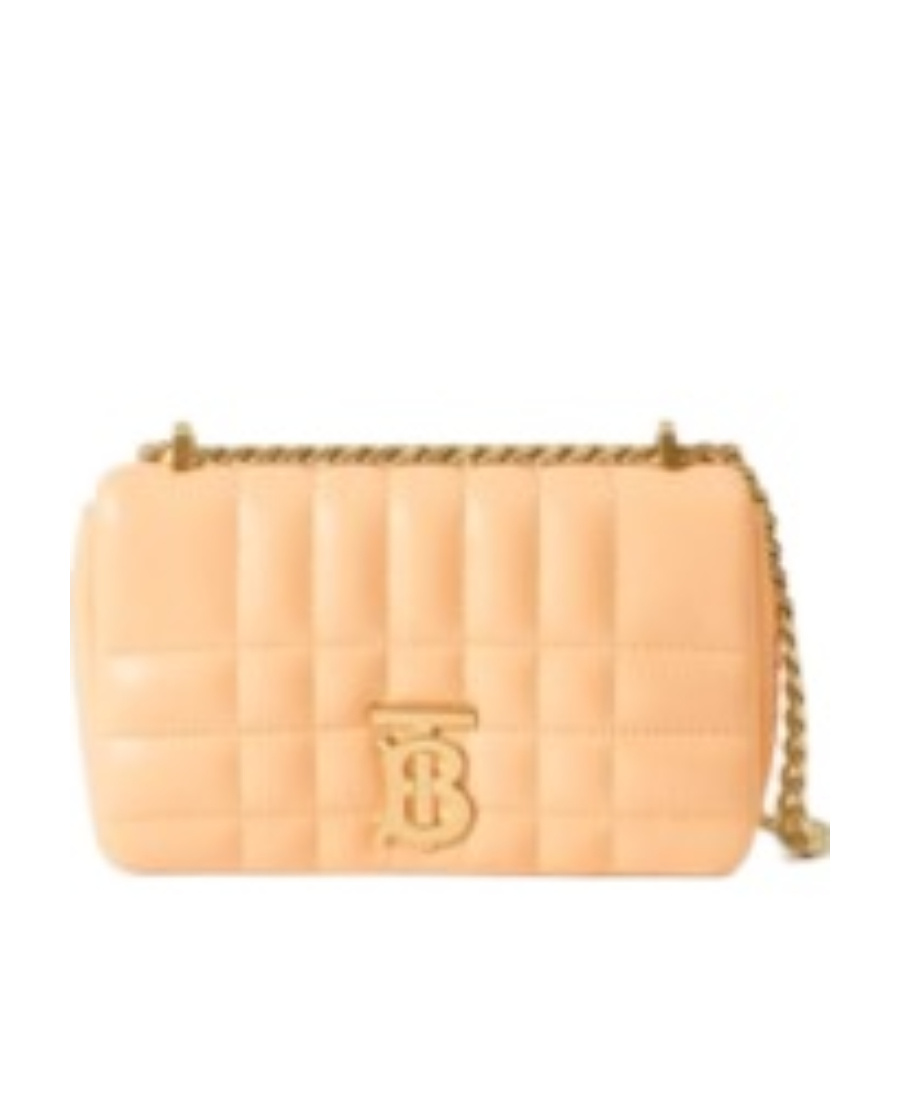 Burberry Mini Lola Quilted Leather Shoulder Bag In Nude