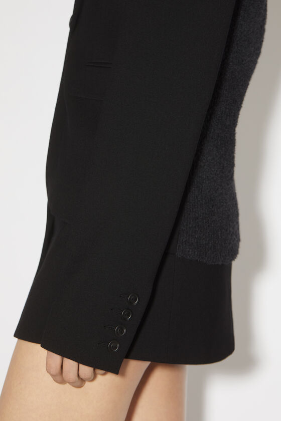 Acne Studios Notched-lapel Single-breasted Blazer In Black