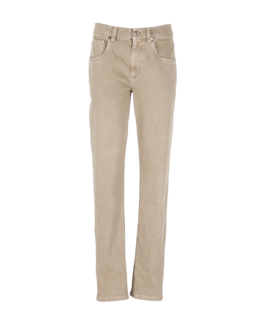 Brunello Cucinelli Straight Jeans In Neutral