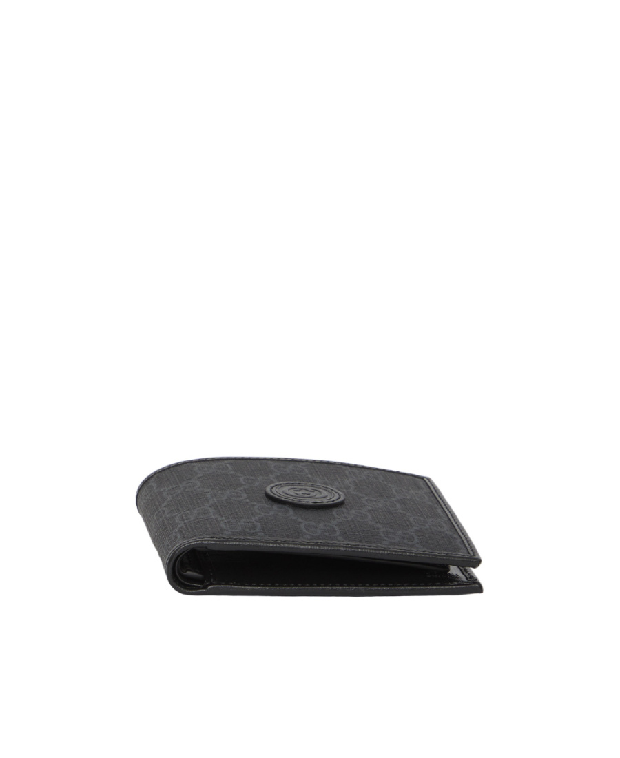 Shop Gucci Gg Canvas Wallet In Black