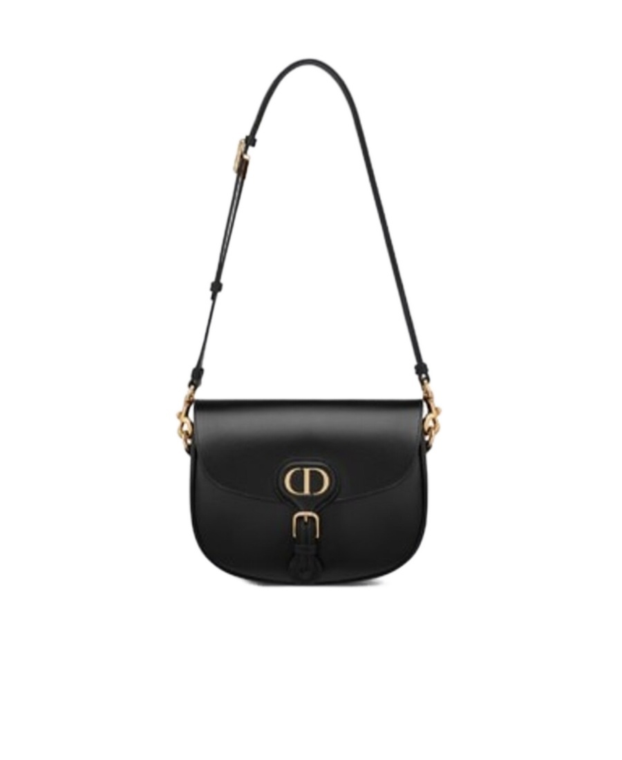Dior Bobby Medium Glossy Cowhide Backpack In Black