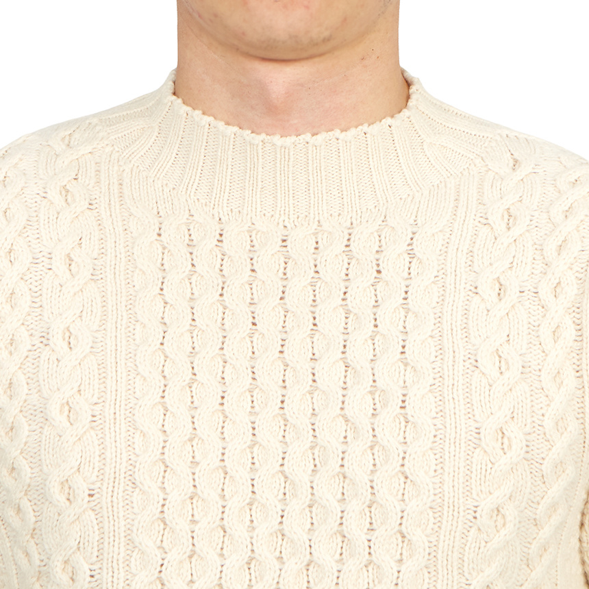 Drumohr Cable-knit Fitted Jumper In White