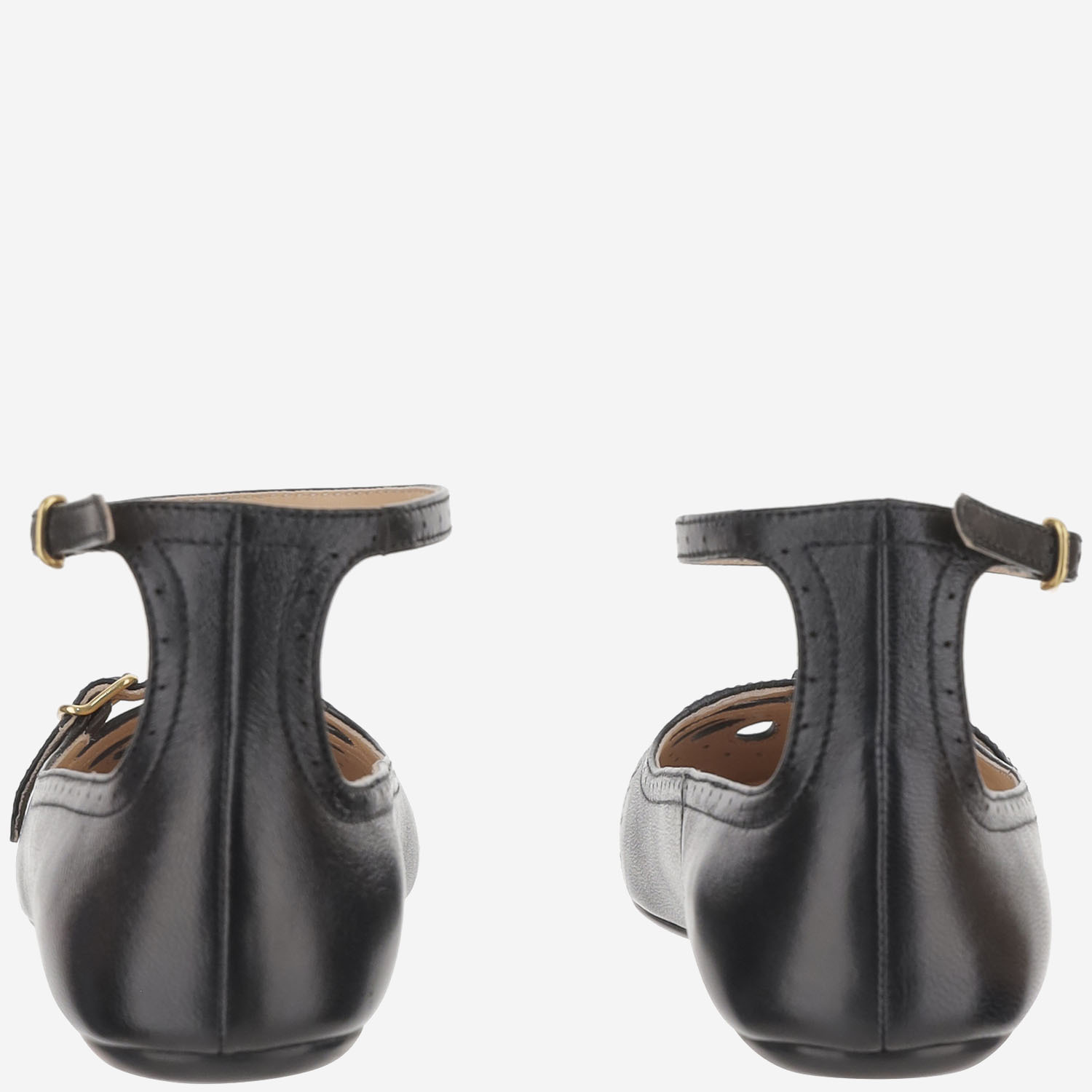 Chloé Round-toed Ballet Flats In Black