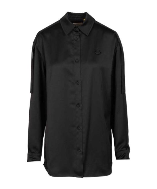Moncler X Edward Enninful Button-up Shirt In Black
