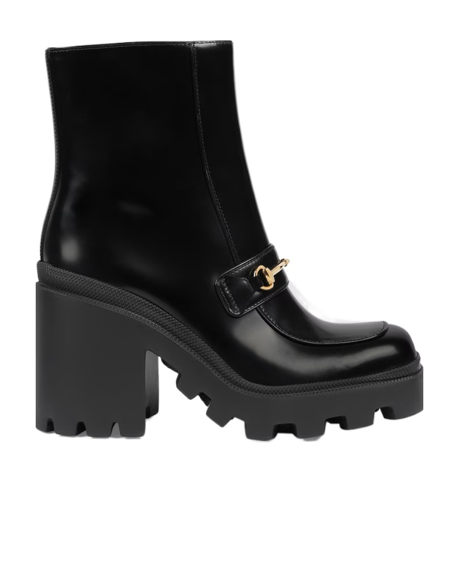 Gucci Damenstiefelette Mit Horsebit In Black