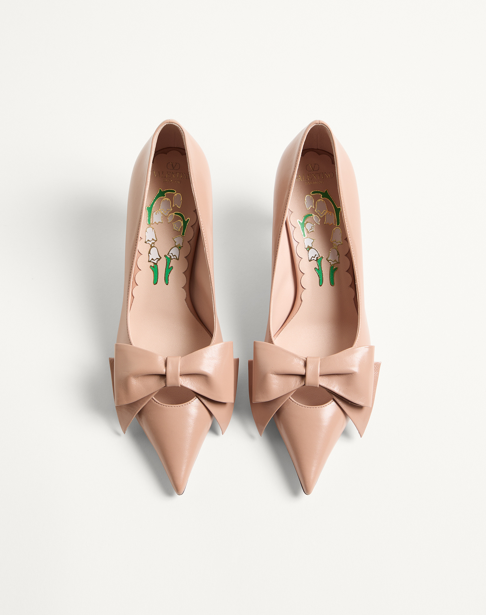Valentino 65mm Bowow Leather Pumps In Animal Print