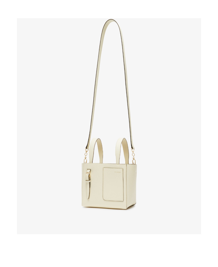 Valextra "soft" Crossbody Bag Micro In Nude