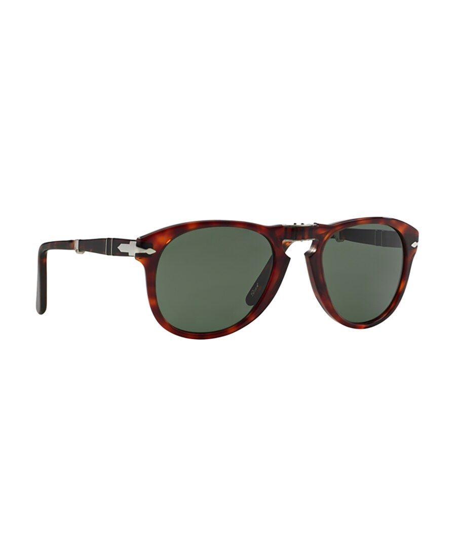 Persol Round Frame Sunglasses In Green