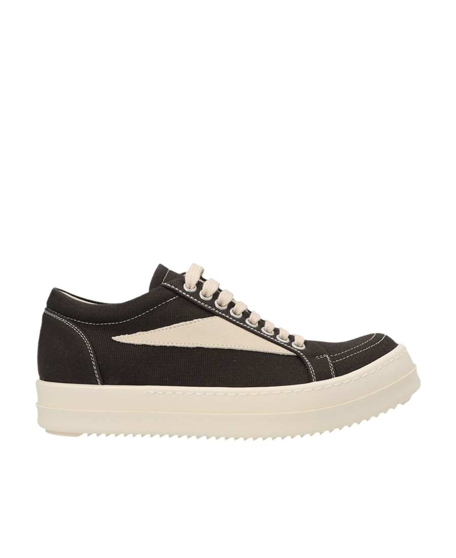 Rick Owens Drkshdw Lace-up Low-cut Sneakers In Nude