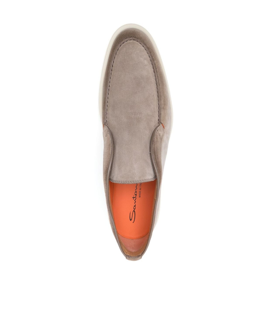 Santoni Desert Ankle Boots In Nude