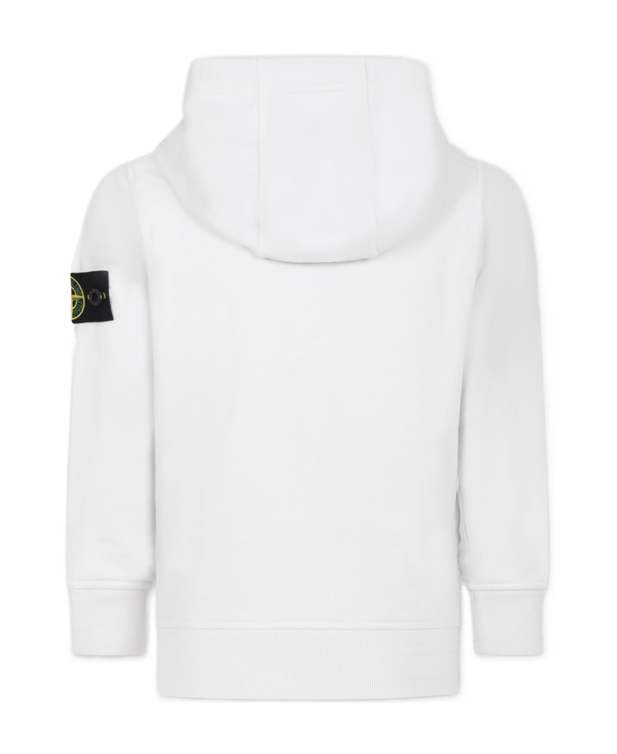 Stone Island Compass-badge Cotton Hoodie In Nude
