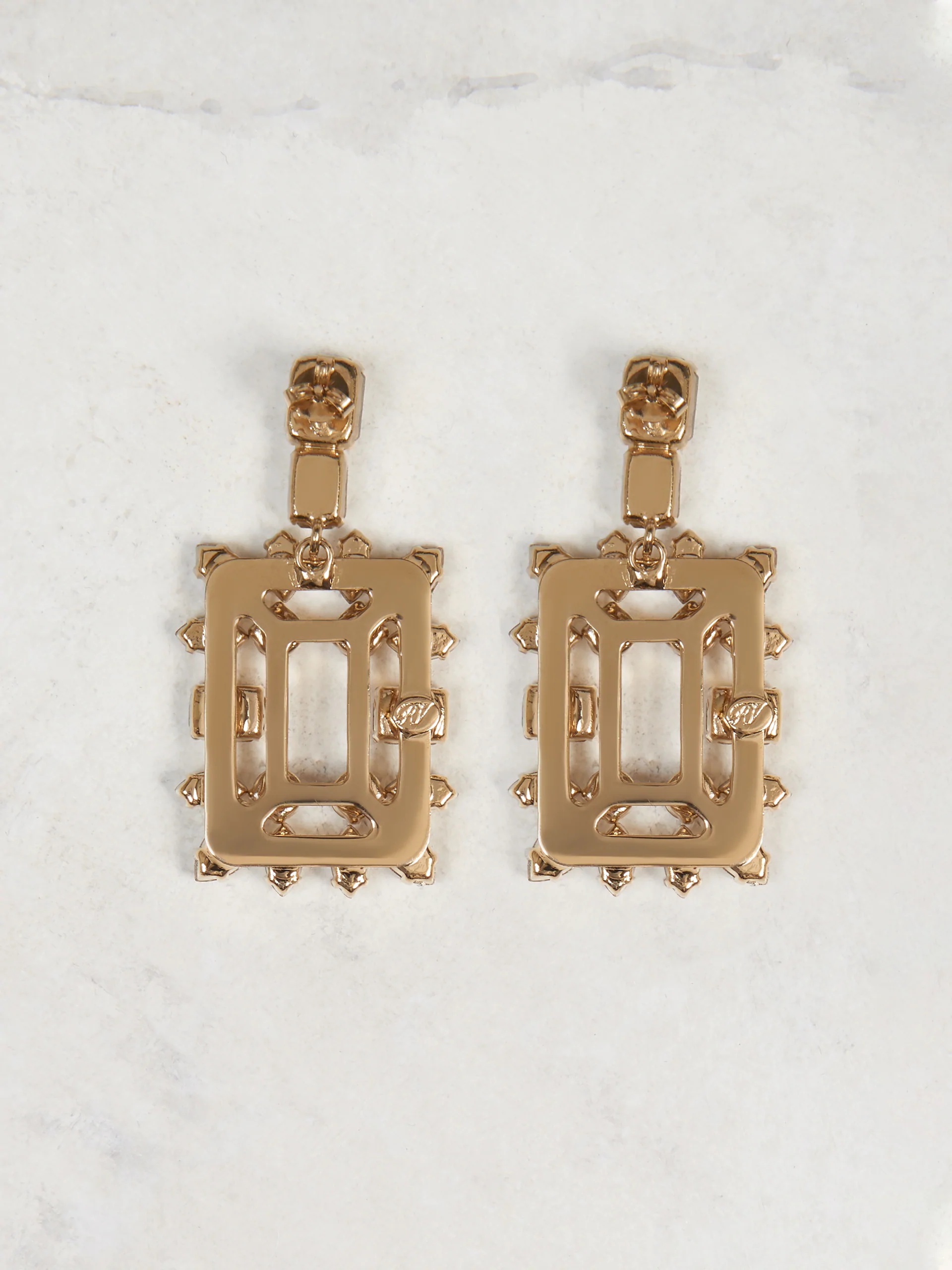 Roger Vivier Broche Vivier Earring In White