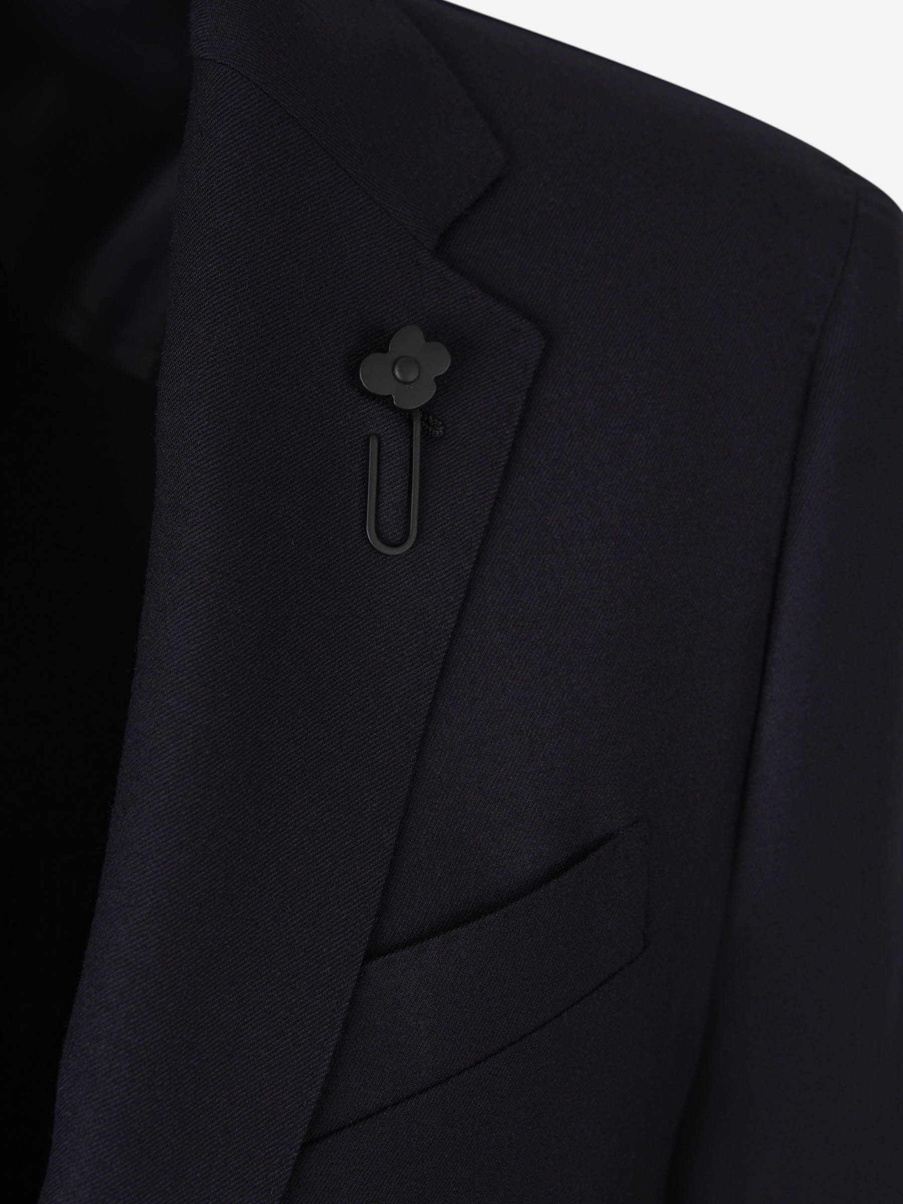 Lardini Long-sleeved Suit In Black