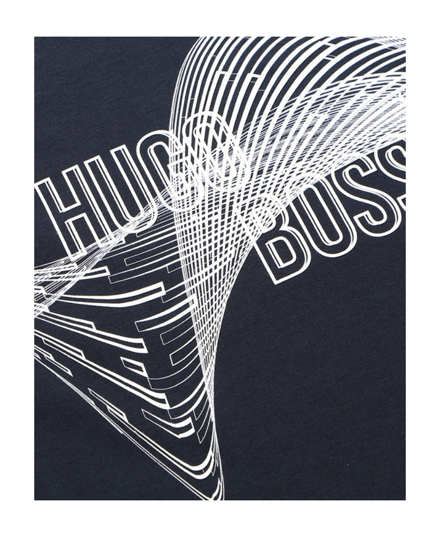 Hugo Boss Logo Details T-shirt In Black