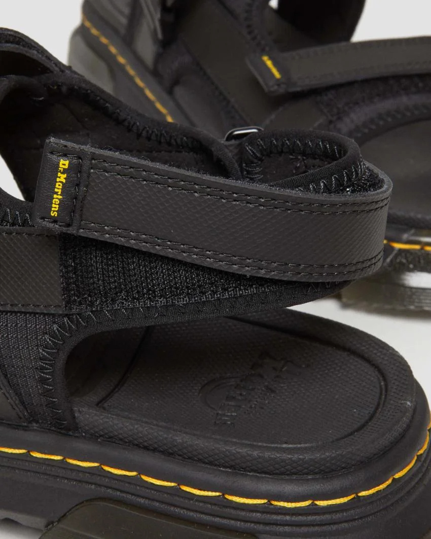 Dr. Martens Forster Poly Webbing Sandals In Black