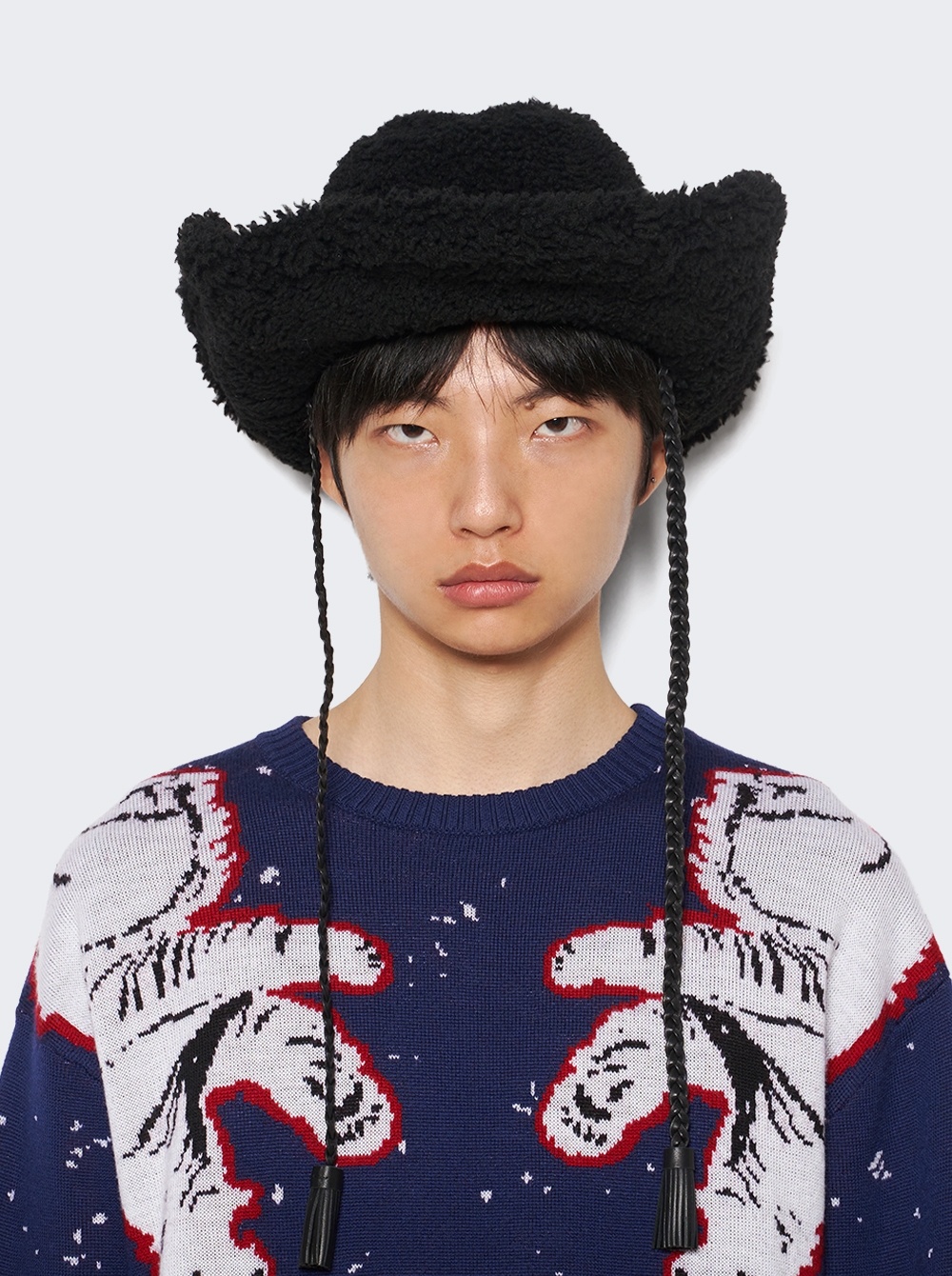 Bally Wide-brimmed Cowboy Hat In Black